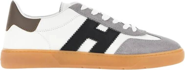 Hogan Witte Platte Schoenen White Heren