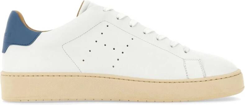 Hogan Witte Sneakers met Geperforeerd H Detail