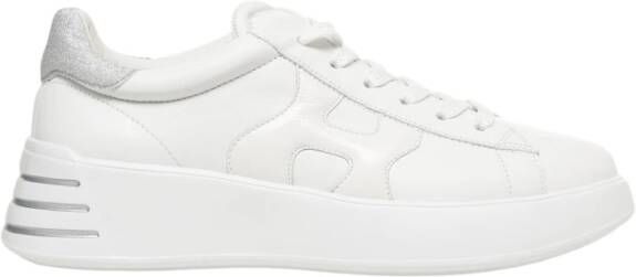 Hogan Witte Sneakers met Glitteraccenten