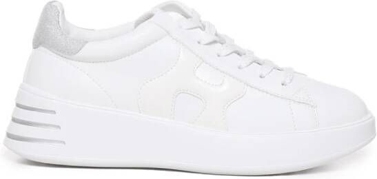 HOGAN Lage Sneakers Dames Rebel H564 Allacciato Maat: 42 Materiaal: Leer Kleur: Wit