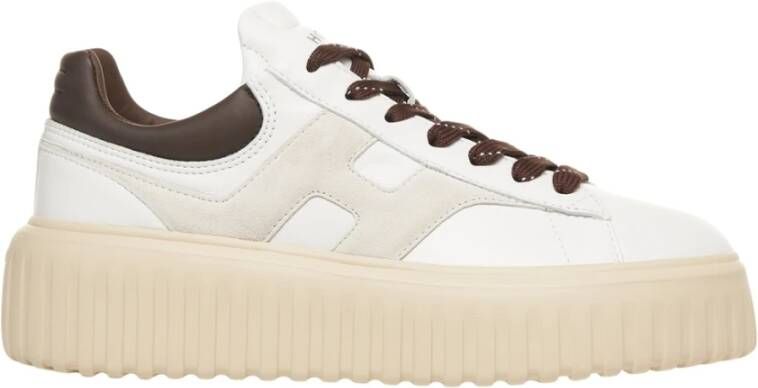 Hogan Witte Sneakers met H-Stripes