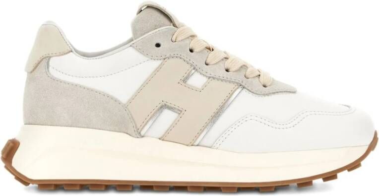 Hogan Witte Sneakers met Logo Zijpanelen