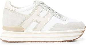 Hogan Witte Sneakers met Pinaforemetal Breedte Wit Dames