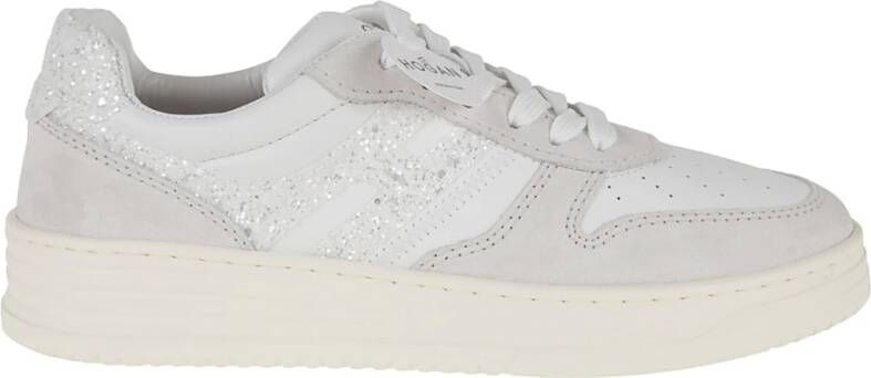 Hogan Witte Sneakers met Verlengd H-ontwerp