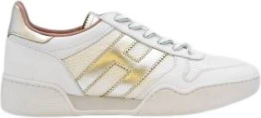 Hogan Witte Sneakers Platte Schoenen White Dames