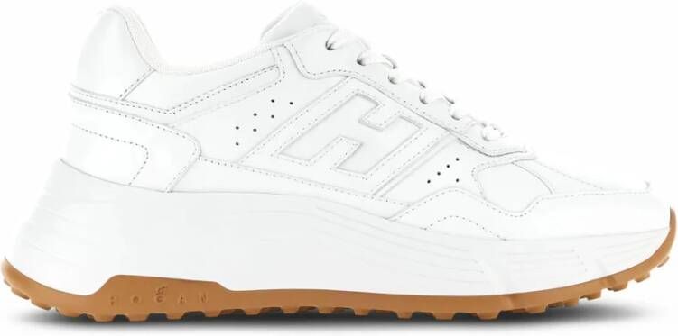 Hogan Witte Sneakers van Glad Leer met Memory Foam