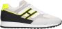 Hogan Witte Suède Sneakers met Gele Accenten Multicolor Heren - Thumbnail 1