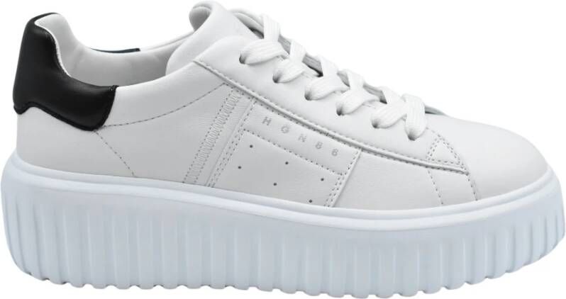 Hogan Witte Veterschoenen voor Dames