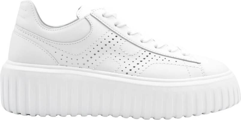 Hogan Witte Veterschoenen voor Dames