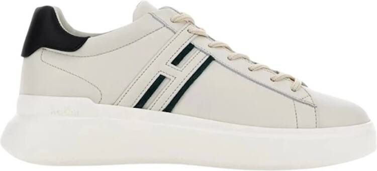 Hogan Ivory Sneakers met Suède Details Beige Heren