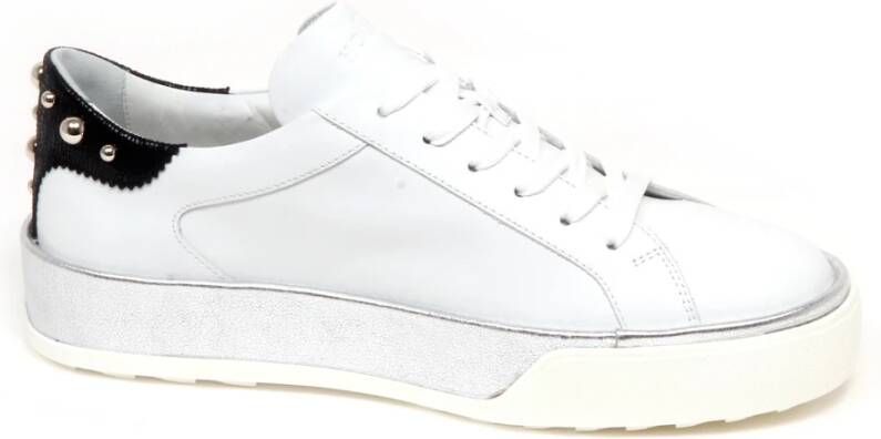 Hogan Wit Zilveren Schoenen met Noppen