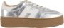 Hogan Zilver Yoghurt Sneakers Ronde Neus Vetersluiting - Thumbnail 1