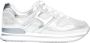Hogan Zilveren Geperste Stoffen Sneakers White Dames - Thumbnail 1