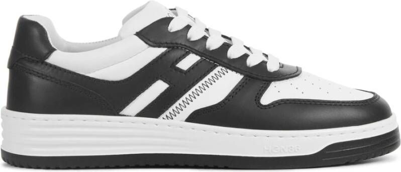 HOGAN Lage Sneakers Dames Hxw6300eu50 Maat: 40 Materiaal: Leer Kleur: Zwart