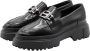 Hogan Zwarte gesp loafer met H-metalen accessoire Black Dames - Thumbnail 1