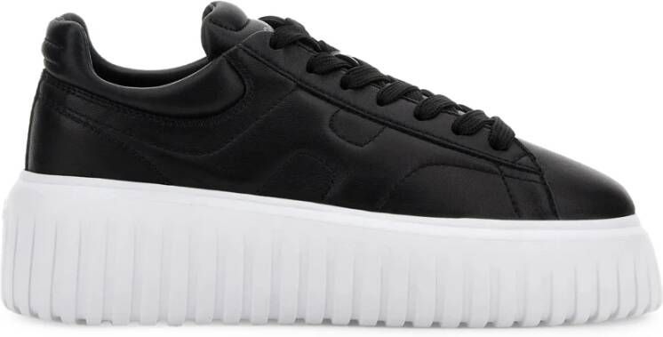 Hogan Allacciato Sneakers in Noir Nero Zwart Dames