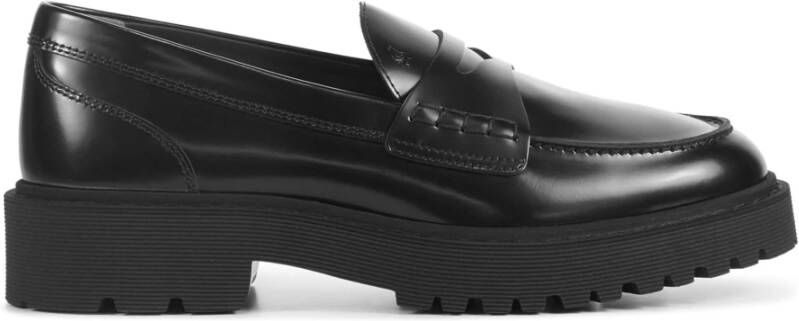 Hogan Zwarte Instapschoenen Black Dames