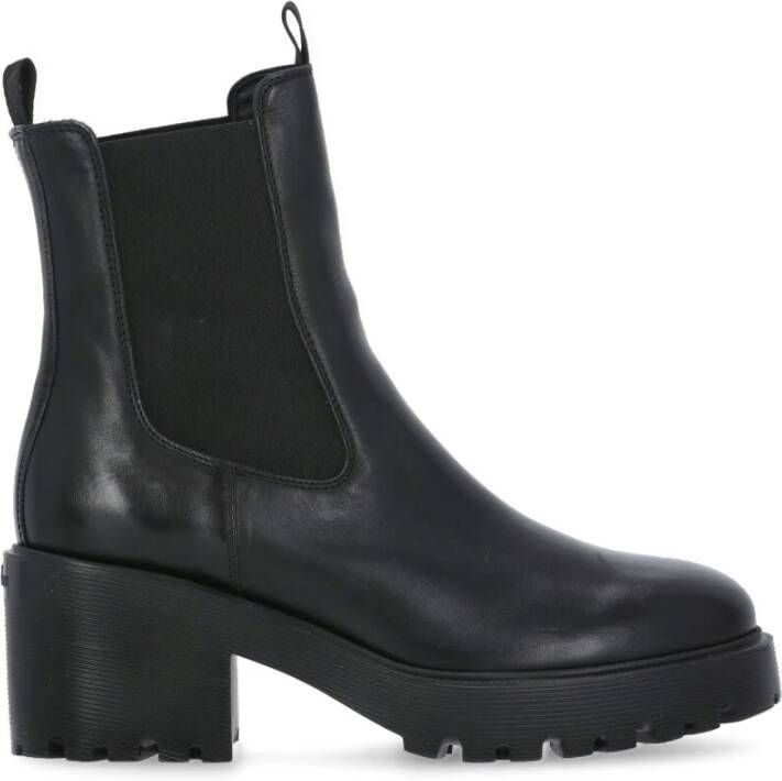 Hogan Zwarte leren Chelsea boots