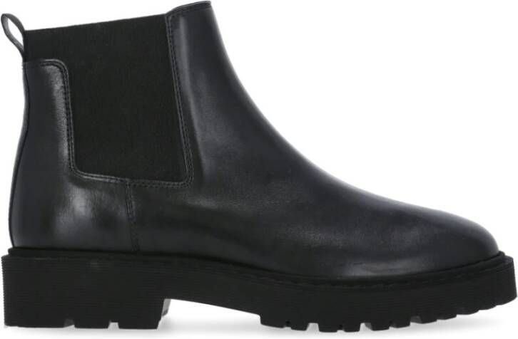 Hogan Zwarte leren Chelsea boots