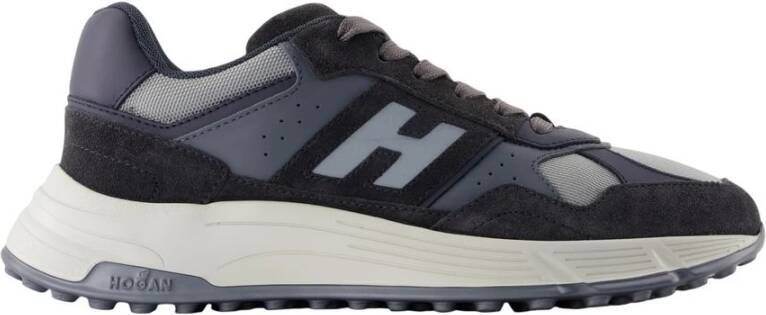 Hogan Zwarte Leren Hyperlight Sneakers