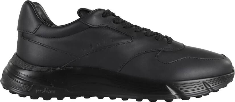 Hogan Zwarte leren sneakers Hyperlight model