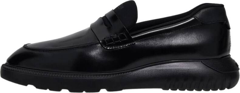 Hogan Zwarte Loafer met Memory Foam Voetbed en Lichtgewicht EVA Zool Black Heren