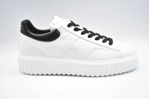Hogan Zwarte Veterschoenen Heren Aw23 Wit Heren