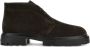 Hogan Zwarte Veterschoenen Platte Enkellaarzen - Thumbnail 1