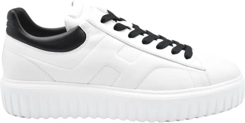 Hogan Zwarte Veterschoenen voor Mannen White Heren