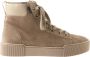 Hogl 103632~~~~~~~~~~~~~~~~~~~~~~~~ Hoge sneakersVeterlaarzenDames veterschoenenDames sneakersHalf-hoge schoenen Wit beige - Thumbnail 2