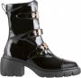 Högl Zwarte Biker Booties Dames Enkellaarzen Black Dames - Thumbnail 12