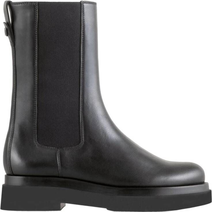 Högl Casual zwarte leren booties met lage hakken Zwart Dames