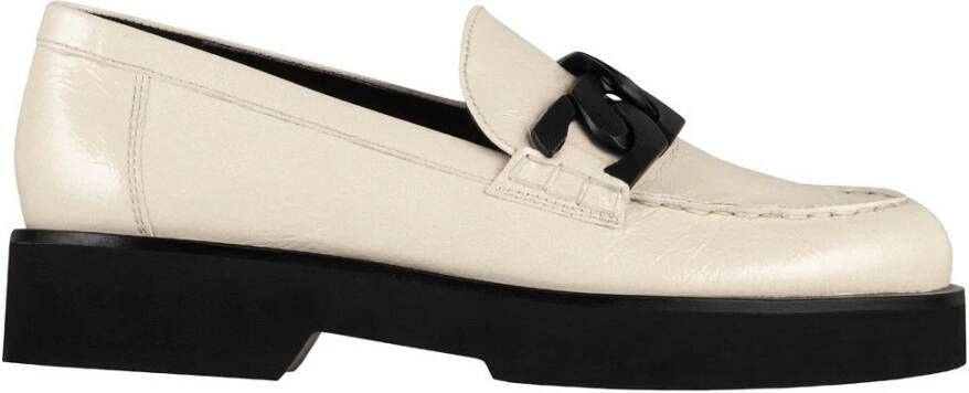 Högl Dames instapper van glad leer Beige Dames