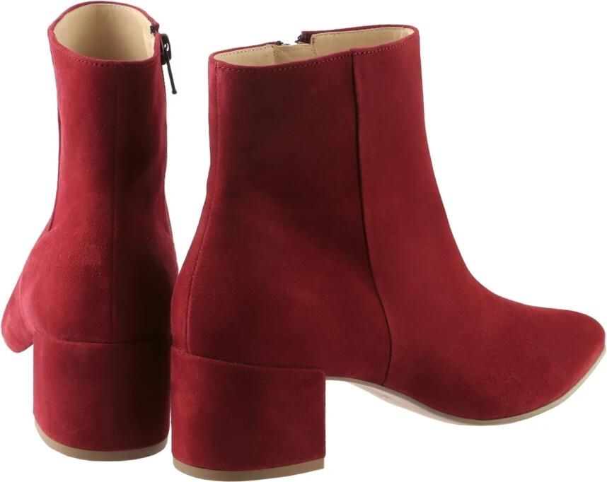 Högl Chique Fluweel Enkellaarzen in Donkerrood - Foto 3