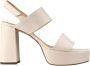 Högl Hoogwaardige Leren Hoge Hak Sandalen Wit Dames - Thumbnail 1