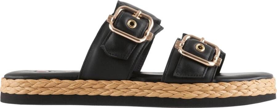 Högl Premiumsheep Hoge Hak Sandalen Zwart Dames