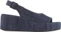 Hogl 102518~~~~~~~~~~~~~~~~~~~~~~~~ Sandalen met hak Blauw - Thumbnail 2