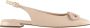 Högl Stijlvolle Leren Ballerina`s Beige Dames - Thumbnail 3