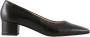 Högl Elegante Leren Blokhak Pumps Black Dames - Thumbnail 15