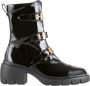 Högl Zwarte Biker Booties Dames Enkellaarzen Black Dames - Thumbnail 2