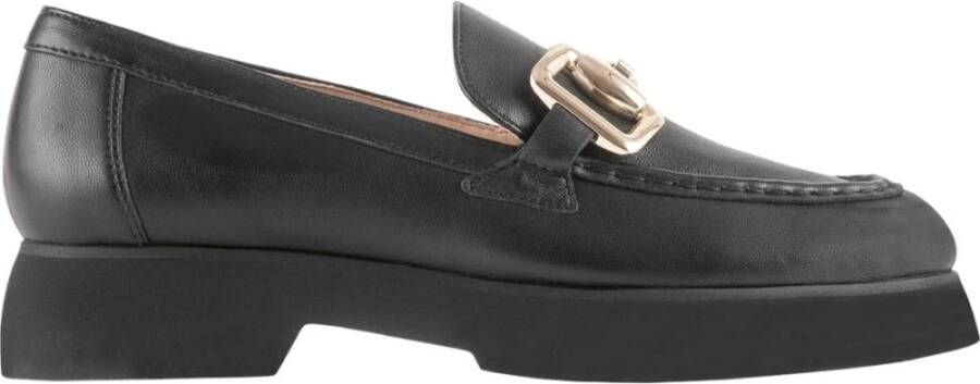 Högl Zwarte Leren Loafers voor Vrouwen Black Dames