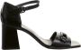 Högl Zwarte Platte Sandalen Charlotta Black Dames - Thumbnail 1