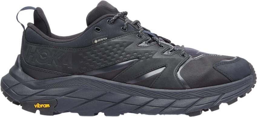 Hoka One Anacapa Low GTX Leren Sneakers Black Heren