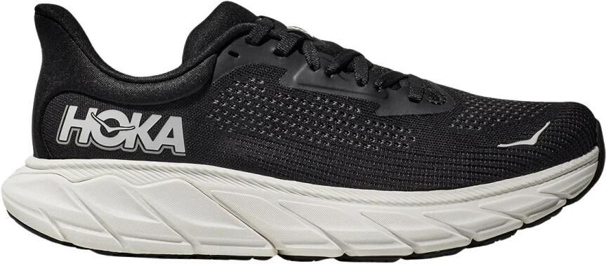 Hoka One Zwarte Gebreide Sneakers met Reflecterende Details Black Heren - Foto 2