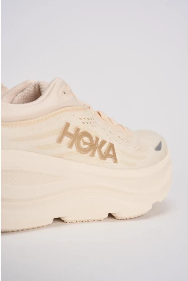 Hoka One Beige Bondi 9W Sneakers