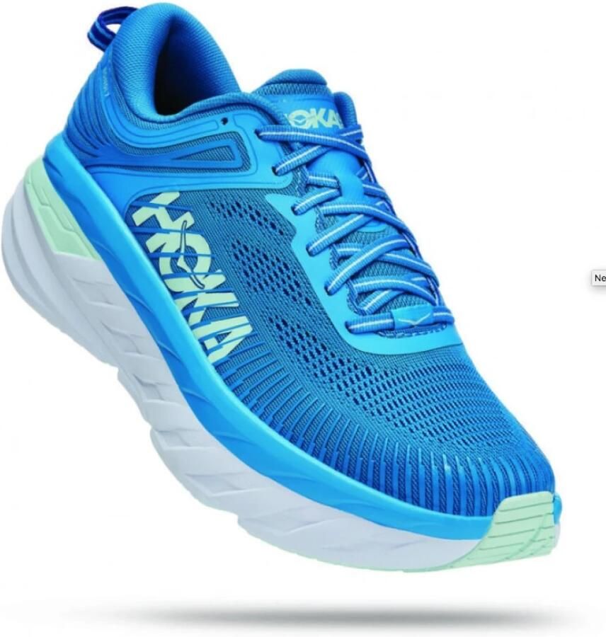 Hoka One Bondi 7 Hardloopschoenen Blauw Mannen