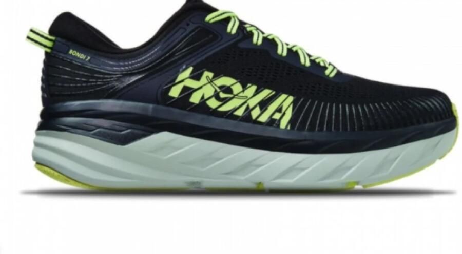 Hoka One Bondi 7 Hardloopschoenen Zwart Grijs - Foto 2