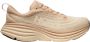 Hoka One Bondi 8 hardloopschoenen Beige Heren - Thumbnail 2