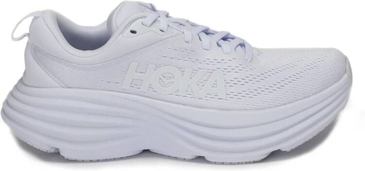 HOKA Lage Sneakers Dames Bondi 8 Maat: 37 1 3 Materiaal: Textiel Kleur: Wit - Foto 4