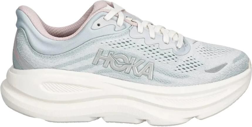 HOKA Women's Bondi 9 GLM Hardloopschoenen alabaster blauw - Foto 10